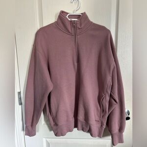 COPY - TNA Pink Zip Up Sweater Soft Casual Comfort